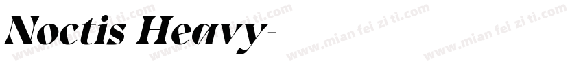 Noctis Heavy字体转换